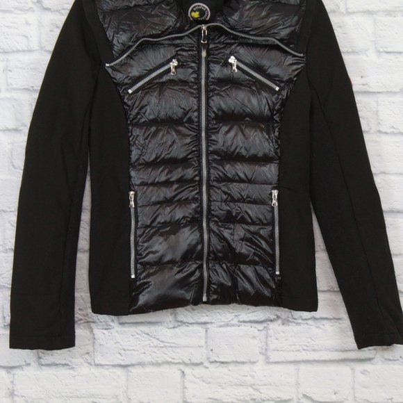 Halifax Traders Black Nylon Down Puffer Weather Resistant Jacket Size S - Picture 3 of 8